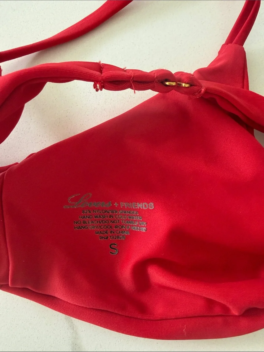 Lovers + Friends red bikini top - Picture 5 of 5